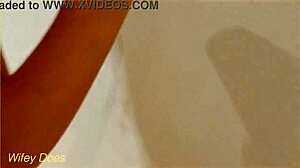 Wife's seductive red lingerie try-on sparks intense fantasies