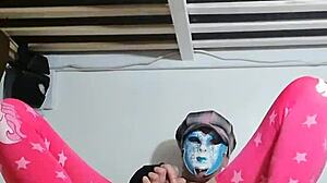 Ladyboy Rides Dildo First Time