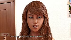 Jessy Gives Footjob to Big Cock