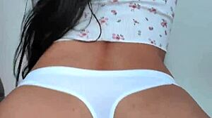 Hot Young Girl Sits on Him in Seductive Pose