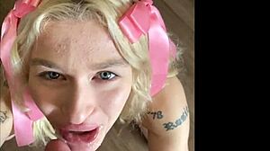Emma Rosie Delivers Intense Blowjob Leading To Facial Cumshot
