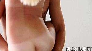 the teen with small tits licks the cock in this hardcore scene