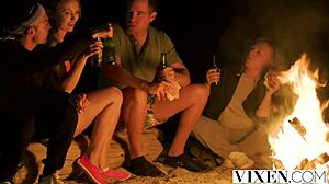 Sia's Lustful Stranded Outdoor Ball Licking