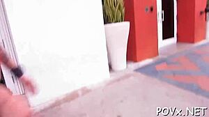 erected pecker permeates hairless cunt easily