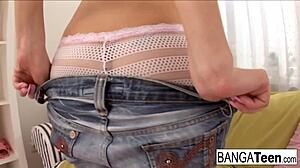 Blonde Teen Cutie Takes Big Cock in Ass for Cumshot