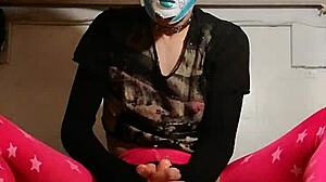 Ladyboy Rides Dildo First Time