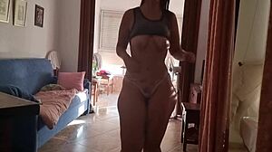 big ass blonde teen making custom vid