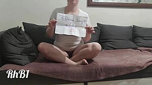 this redhead wife with big tits and shaved pussy gets a screaming orgasm from her amateur husband during hardcore sex