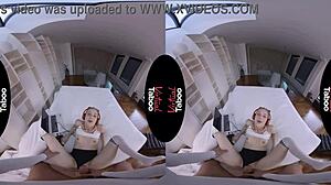 Shaved pussy gets taboo blowjob and handjob in pov