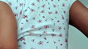 Hot Young Girl Sits on Him in Seductive Pose