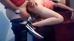 redhead amateur barebacks monster cock without condom in homemade room