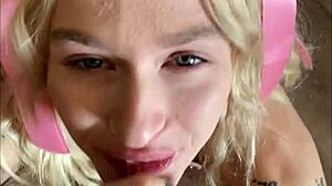 Emma Rosie Delivers Intense Blowjob Leading To Facial Cumshot