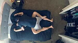 Blonde Couple's Intimate Liquid Lunch Session