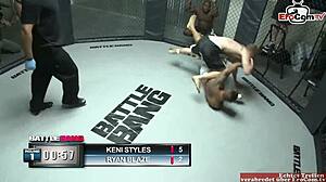 Wow, Busty Brunette Slut Takes Anal After Competition!