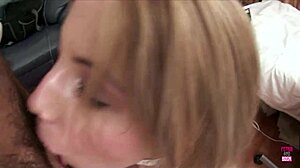 Blonde slave assfucked with vibrator