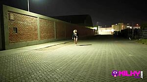 Tonight, Delaila devours a lovely latina outdoors in cowgirl riding passion.