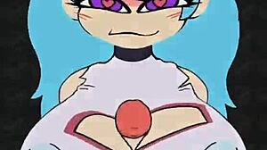 Sky gets fucked hard, titty fuck and cumshot in doggystyle.