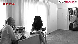 NYOMI BANXXX RIDES HARD AS EBONY COWGIRL!