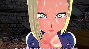 android 18 sucking and fucking in pov