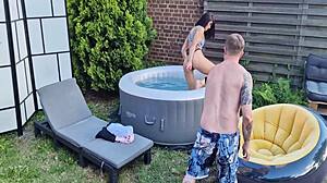 Jadilica's Backstage Outdoor Anal Masturbation Show