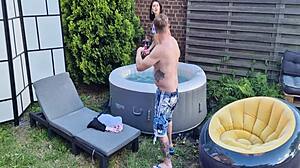 Jadilica's Backstage Outdoor Anal Masturbation Show