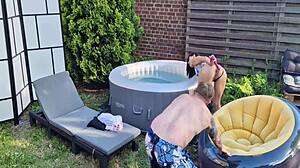 Jadilica's Backstage Outdoor Anal Masturbation Show