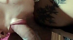 fat girl deepthroats cock and gags hard 😍