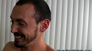 straighty eats cumshots in high definition masturbation session