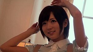 Yu Makura's Debut Blowjob and Creampie Experience