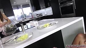 amateur first time footjob and blowjob in family game