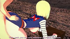 android 18 sucking and fucking in pov