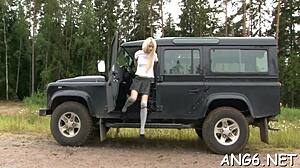 sultry blonde babe olivia c rides cock hard after blowjob and doggystyle