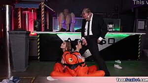 Two Busty Milfs Vs Scientist!