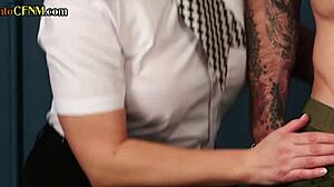 i'm the uniformed ginger cfnm babe tugging in this erotic police group session