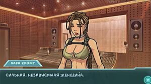 slut strips and gets doggystyle with big cock in cartoon gameplay