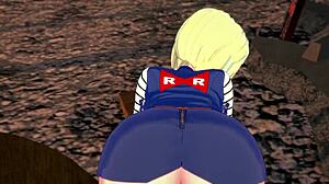 android 18 sucking and fucking in pov