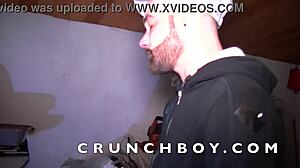 i suck my straight friend's cock in the garage, oops