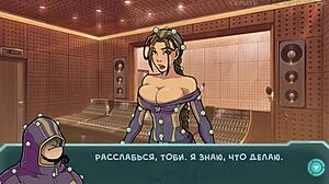 slut strips and gets doggystyle with big cock in cartoon gameplay