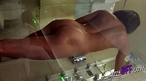 Filming and fucking my hot BFF in the shower!