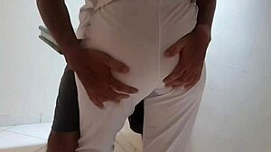 i fucked my shaved wife pussy and creampied her so good in our homemade vid, it was amazingg