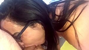 neighbors watch latina brunette anal sex on table live