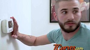 Two Horny Curvy Teen 18+s Are Ready To Suck Their Neighbours Big Dick