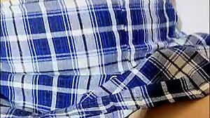 watching pam hotwife as schoolgirl, banging without condom while husband can't resist joining