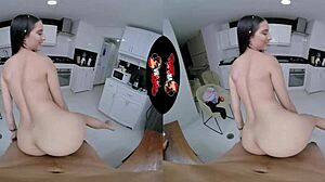 Beautiful latina fucks in vr reality