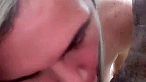 Shemale sucks mototaxi driver after work