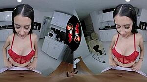 Beautiful latina fucks in vr reality