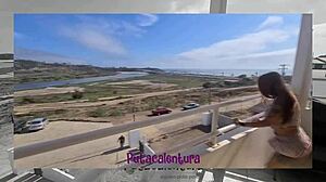 Caught by the husband while banging his wife at their own place. What a wild threesome mess!