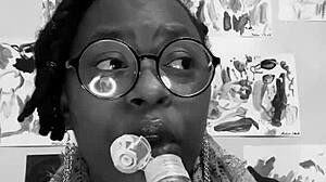 bride asks, 'have you had sex with a married man?' ebony milf replies about tongue in ear