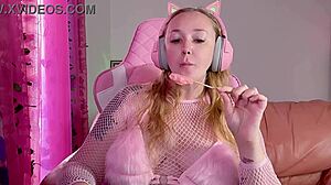 ASMR Lollipop Sucking and Licking Session