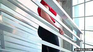 Curious teen explores lesbian encounter with mature woman using toys.